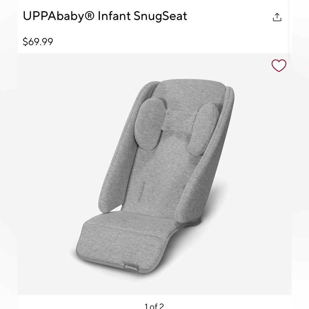 UPPAbaby Gray Infant SnugSeat